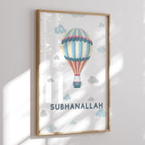 Islamische Wandbilder Kinderzimmer 3er-Set (Pastell) – Ansicht 3