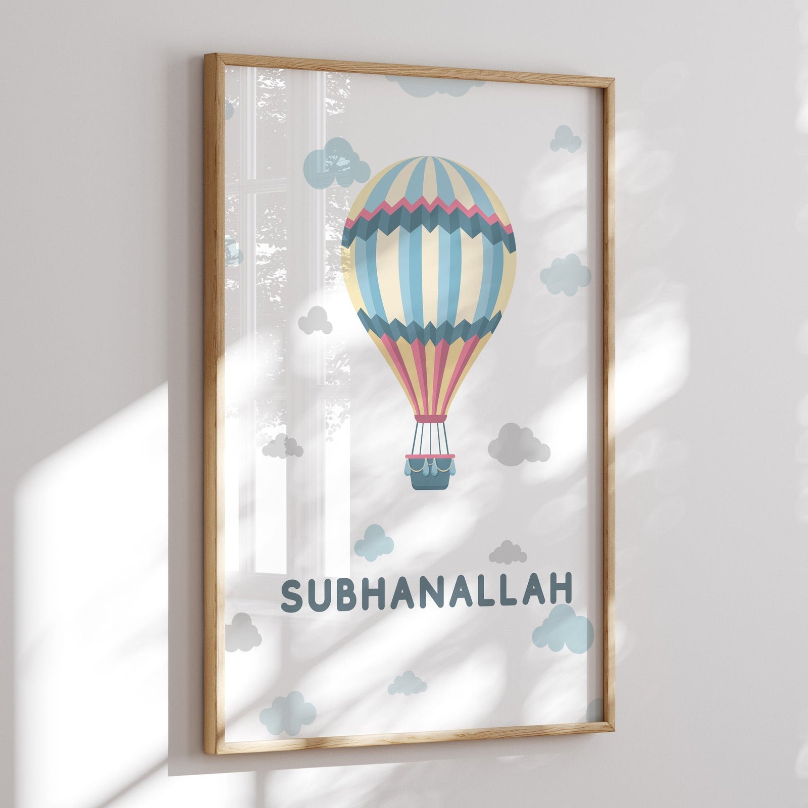 Islamische Wandbilder Kinderzimmer 3er-Set (Pastell) – Ansicht 3