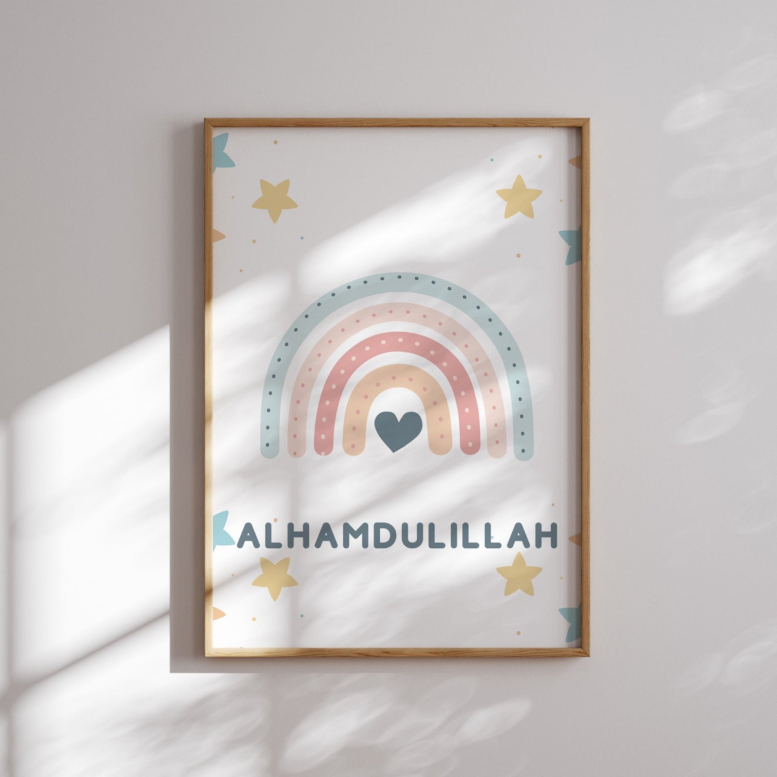 Islamische Wandbilder Kinderzimmer 3er-Set (Pastell) – Ansicht 2