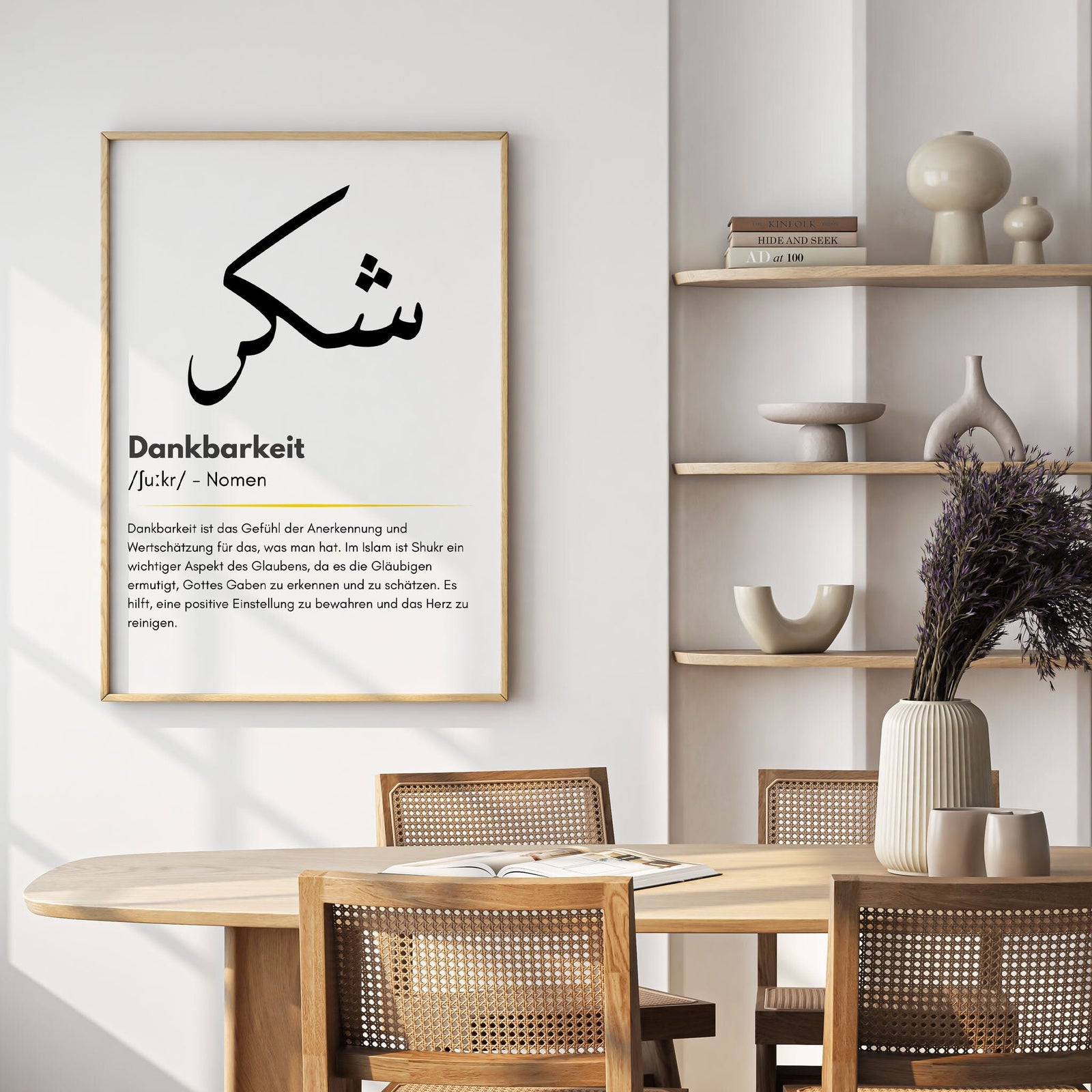 Shukr Poster – Schwarz-Weiß – Ansicht 10