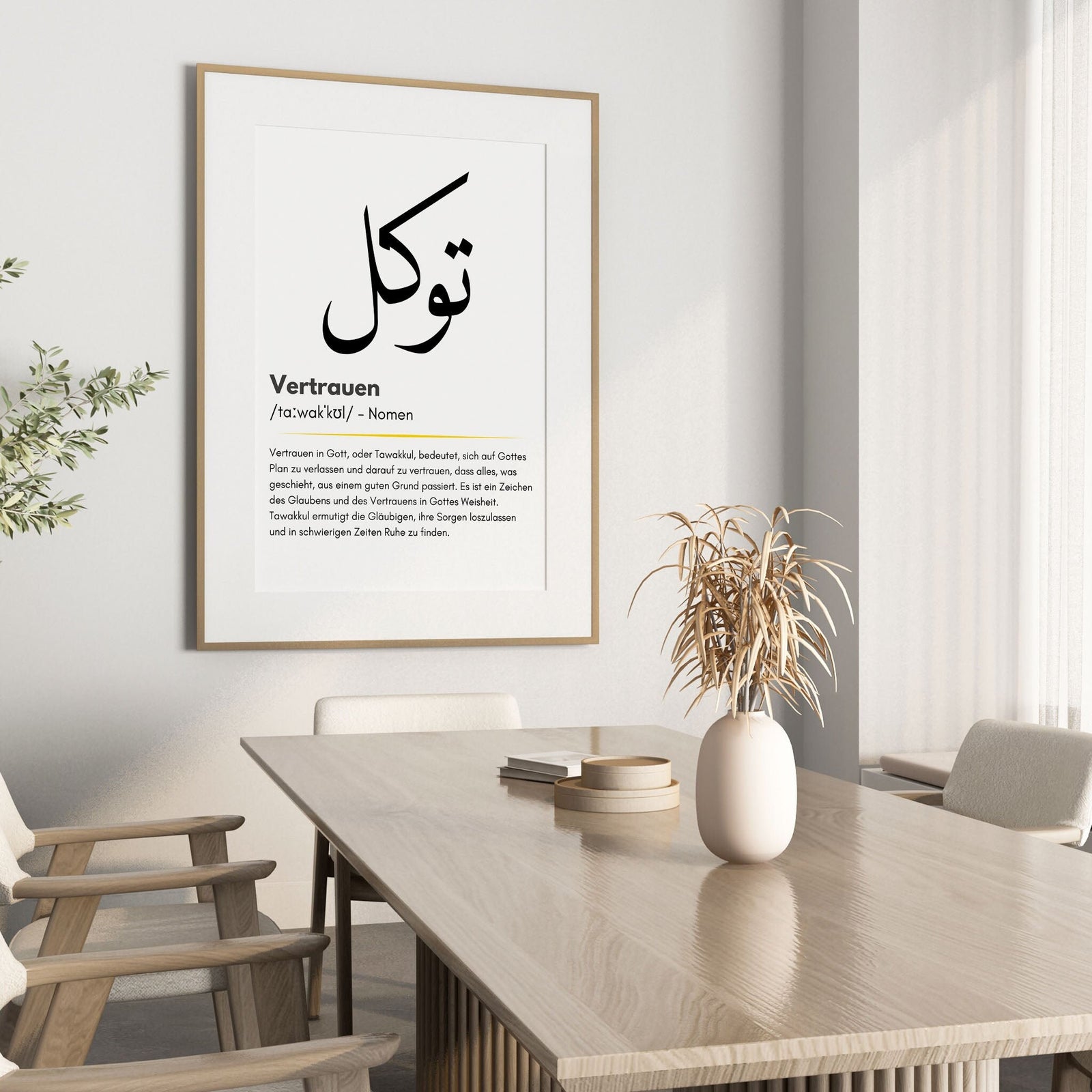 Tawakkul Poster – Schwarz-Weiß – Ansicht 6
