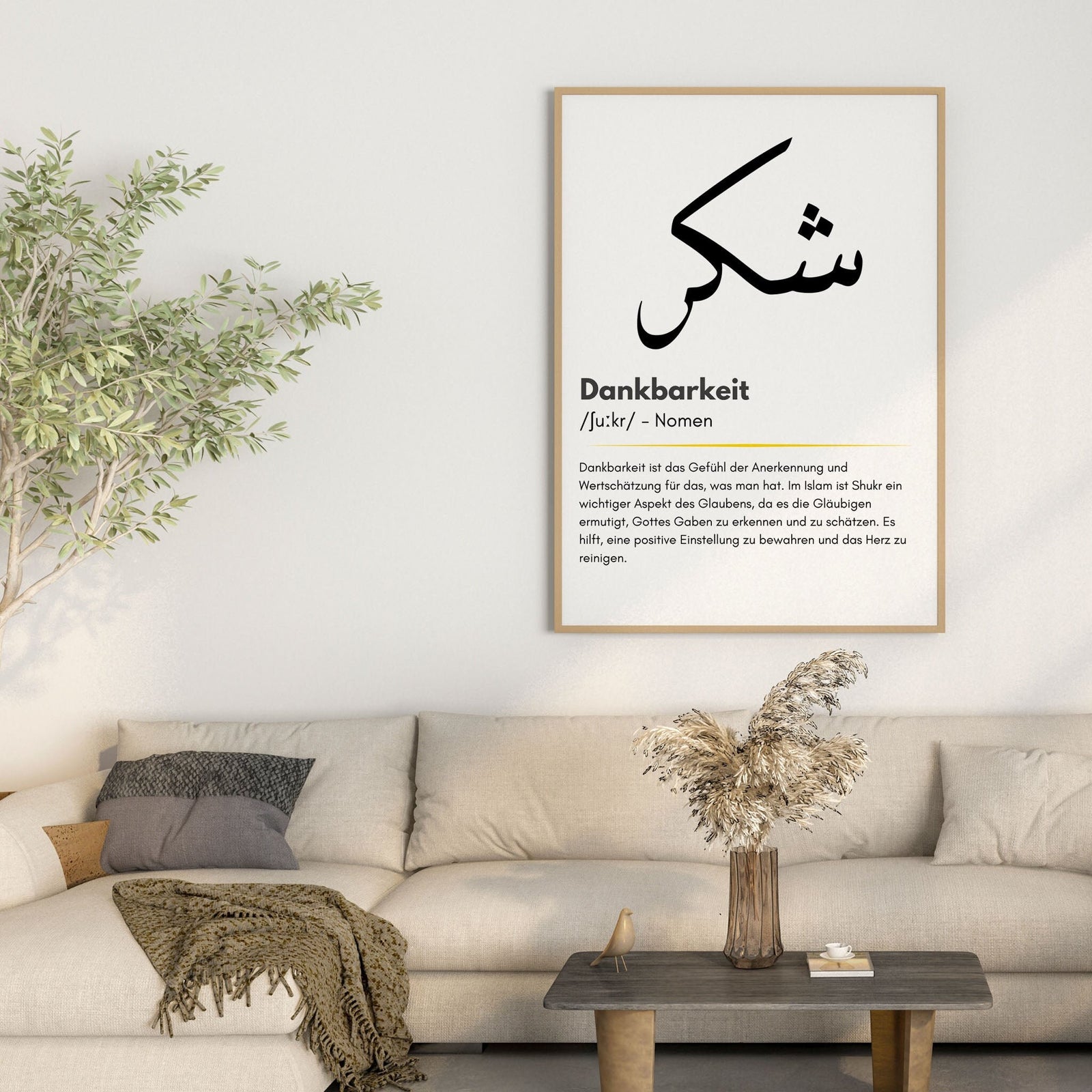 Shukr Poster – Schwarz-Weiß – Ansicht 8